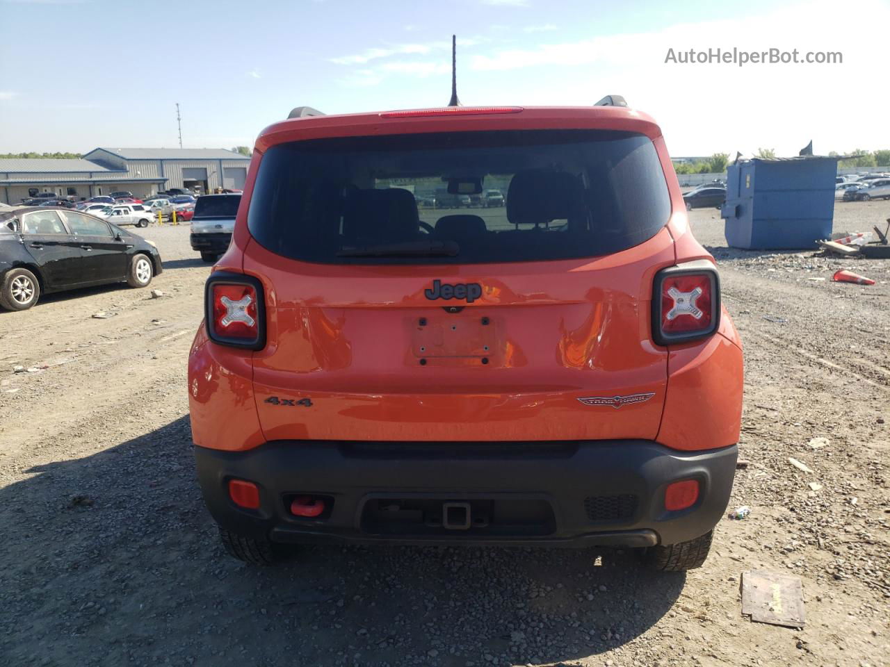 2017 Jeep Renegade Trailhawk Orange vin: ZACCJBCB0HPF58522