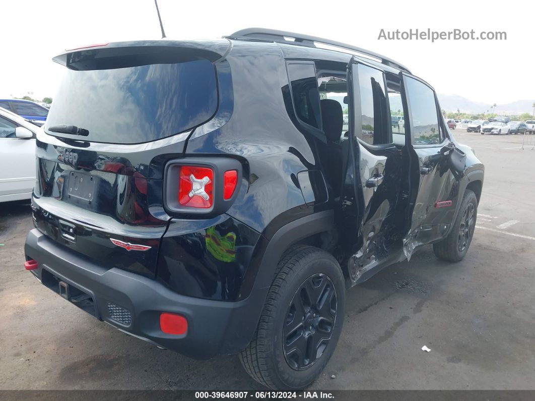 2018 Jeep Renegade Trailhawk 4x4 Black vin: ZACCJBCB0JPJ02118