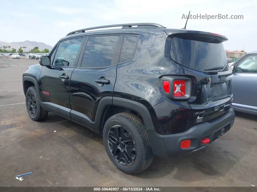 2018 Jeep Renegade Trailhawk 4x4 Black vin: ZACCJBCB0JPJ02118