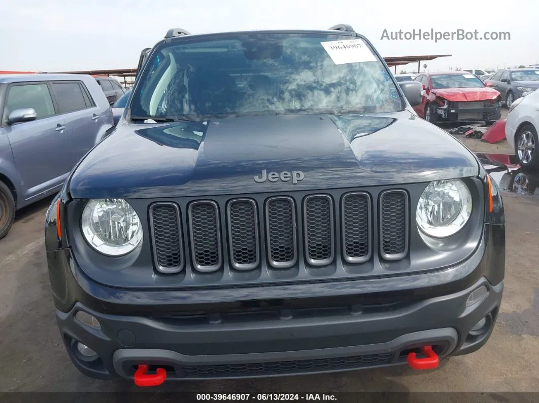 2018 Jeep Renegade Trailhawk 4x4 Black vin: ZACCJBCB0JPJ02118