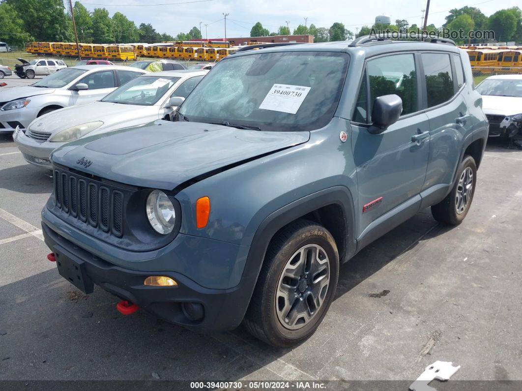 2017 Jeep Renegade Trailhawk 4x4 Light Blue vin: ZACCJBCB1HPF41275