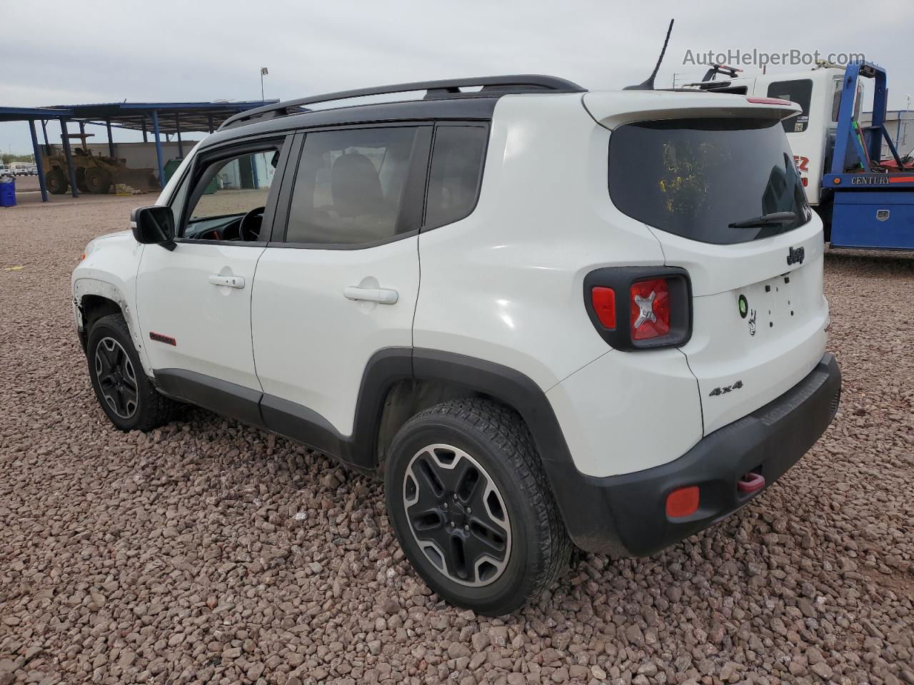 2017 Jeep Renegade Trailhawk White vin: ZACCJBCB1HPF53815