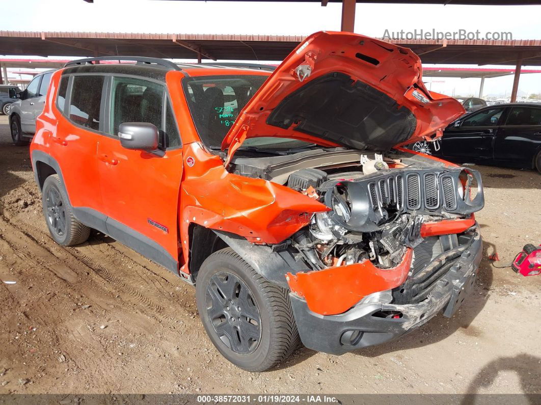 2018 Jeep Renegade Trailhawk 4x4 Orange vin: ZACCJBCB1JPH63885