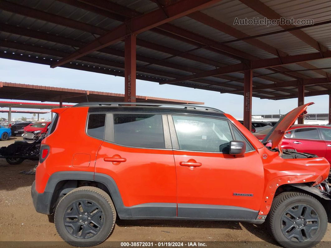 2018 Jeep Renegade Trailhawk 4x4 Orange vin: ZACCJBCB1JPH63885