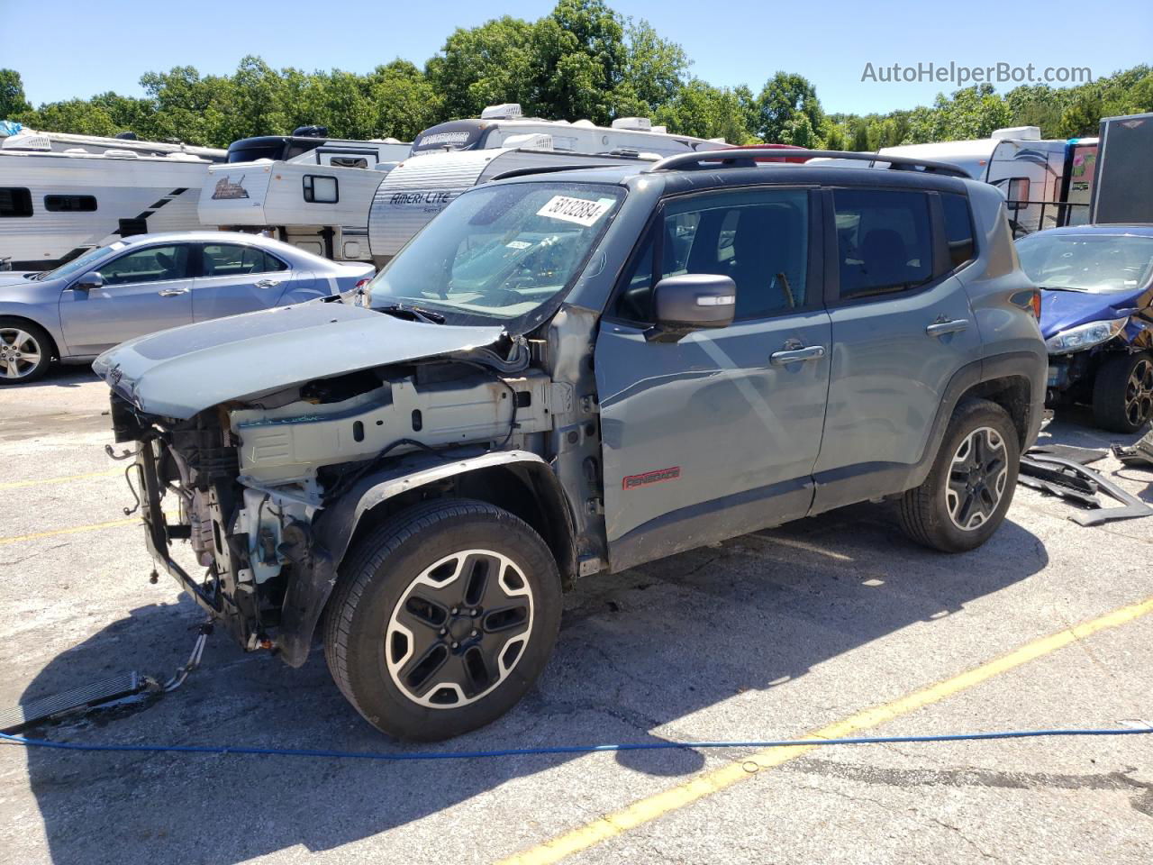 2017 Jeep Renegade Trailhawk Charcoal vin: ZACCJBCB2HPE80390