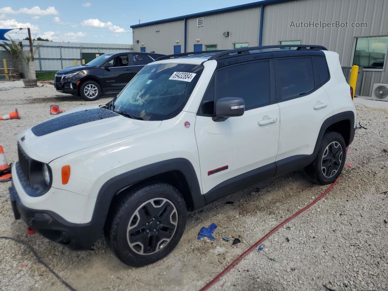 2017 Jeep Renegade Trailhawk White vin: ZACCJBCB2HPF18474