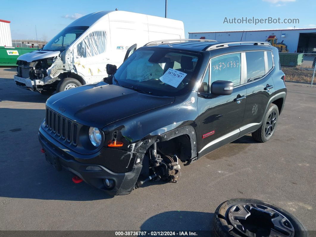 2018 Jeep Renegade Trailhawk 4x4 Black vin: ZACCJBCB2JPG78912