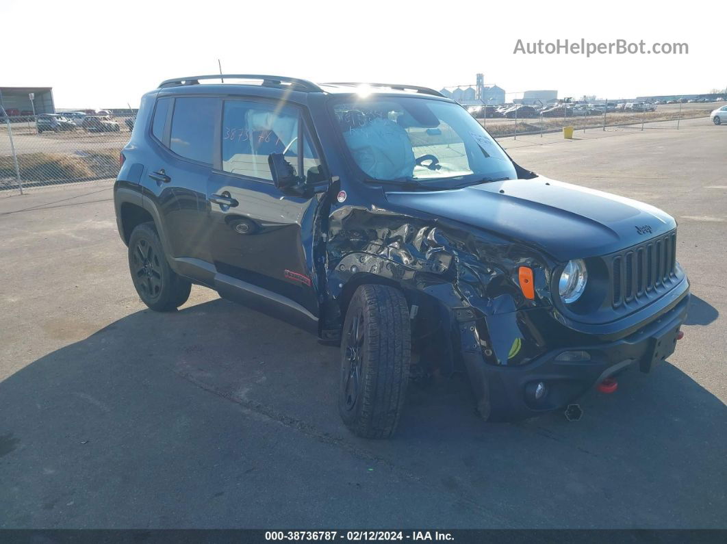 2018 Jeep Renegade Trailhawk 4x4 Black vin: ZACCJBCB2JPG78912