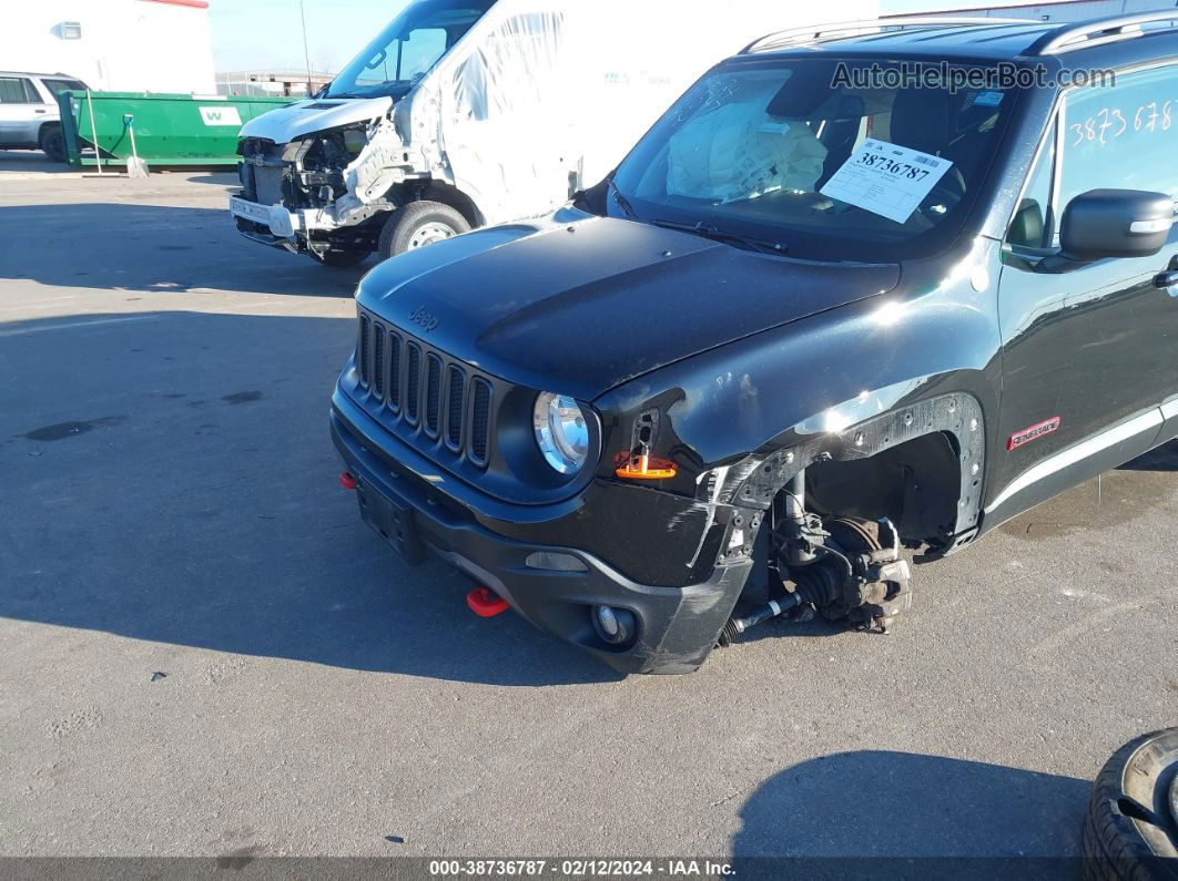 2018 Jeep Renegade Trailhawk 4x4 Black vin: ZACCJBCB2JPG78912