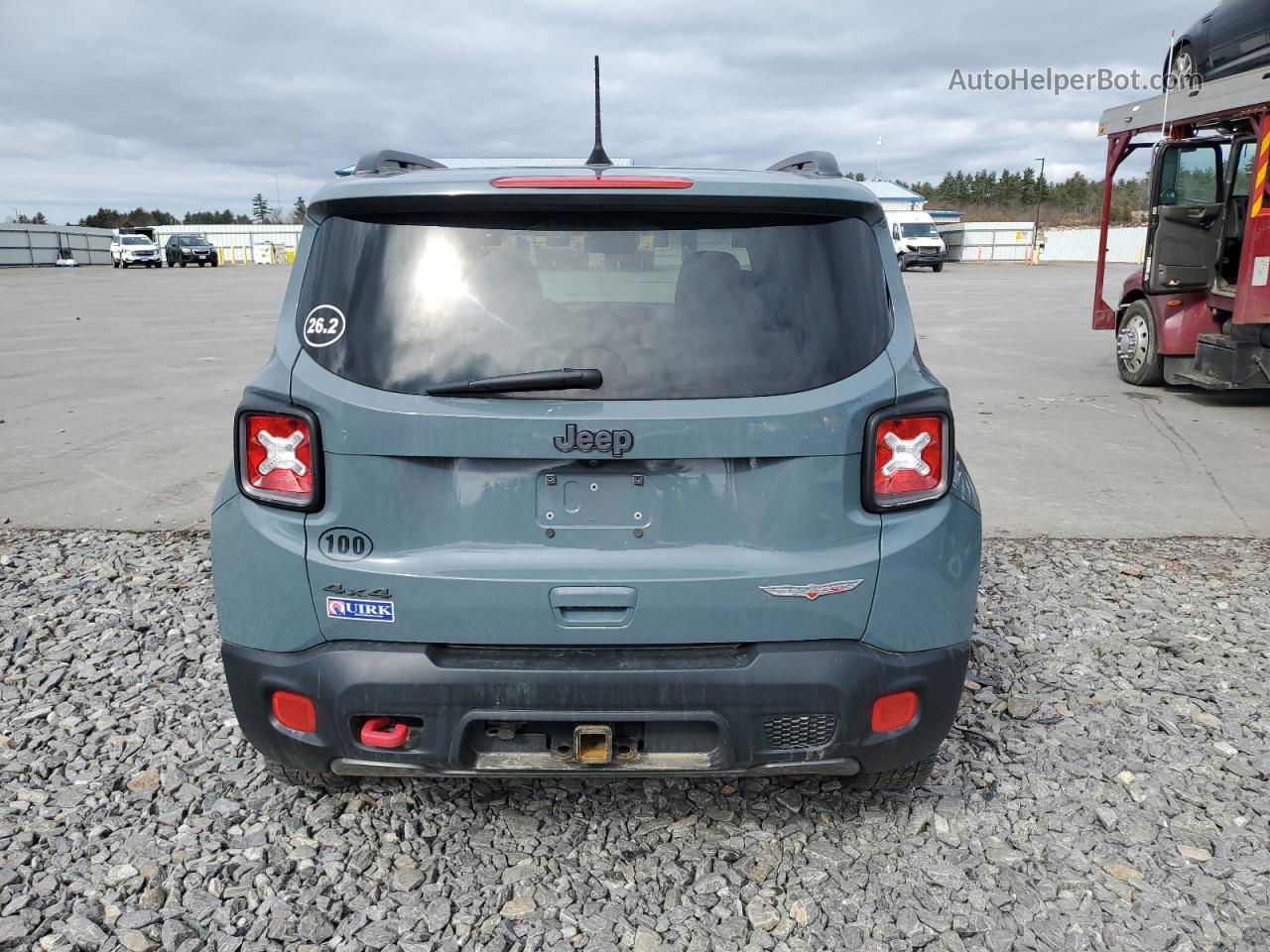 2018 Jeep Renegade Trailhawk Gray vin: ZACCJBCB2JPH00861