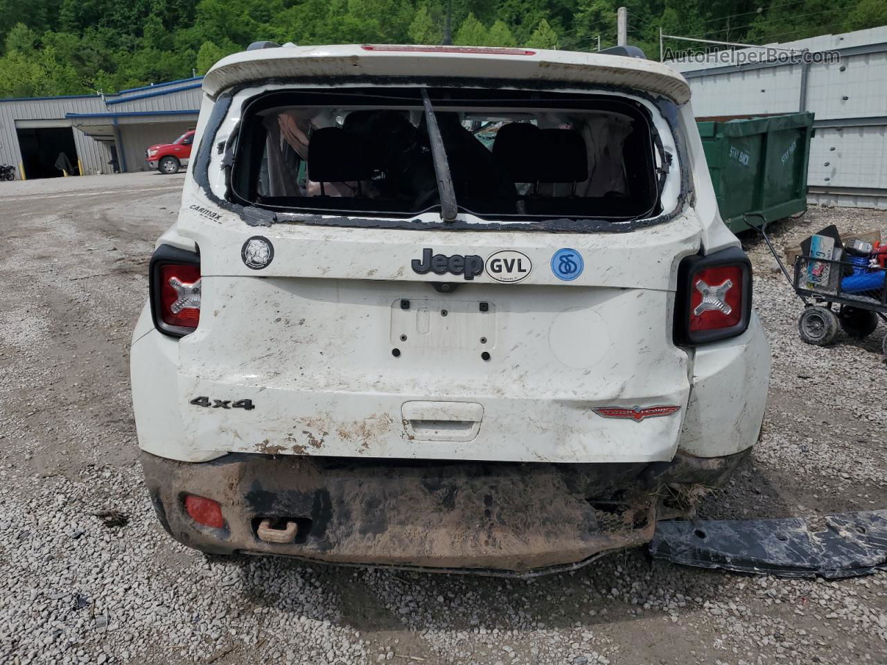 2018 Jeep Renegade Trailhawk White vin: ZACCJBCB2JPH37411