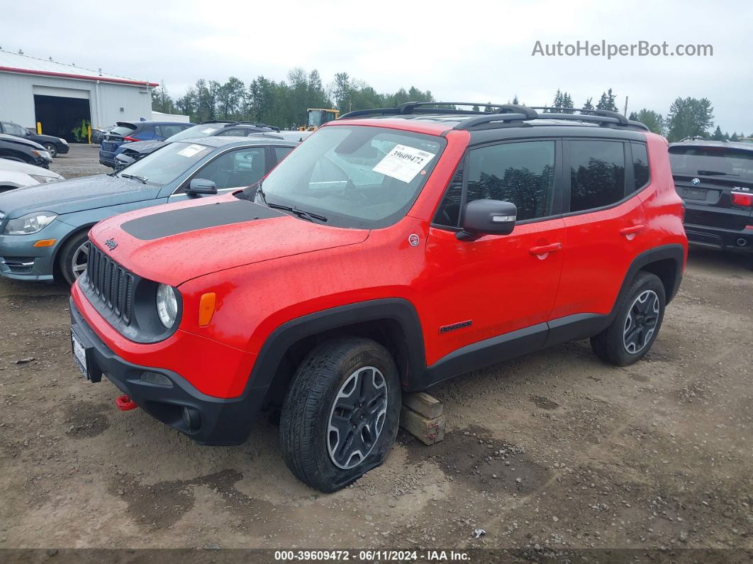 2017 Jeep Renegade Trailhawk 4x4 Red vin: ZACCJBCB3HPE61833