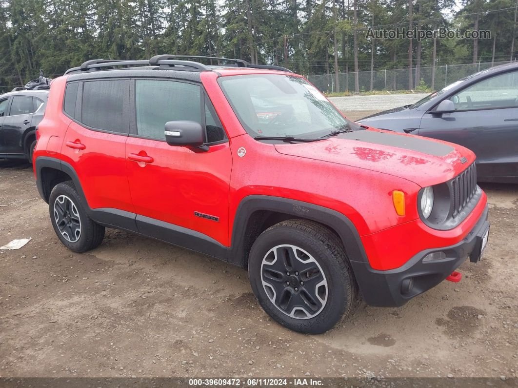 2017 Jeep Renegade Trailhawk 4x4 Red vin: ZACCJBCB3HPE61833