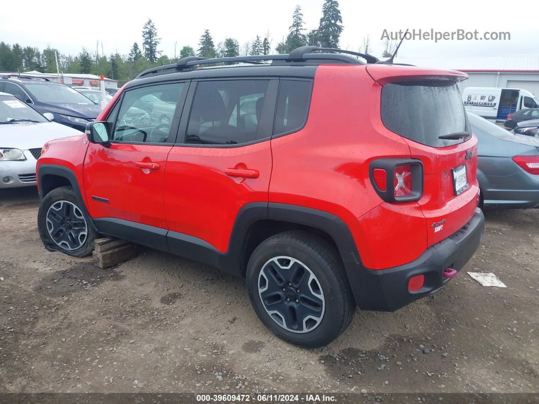 2017 Jeep Renegade Trailhawk 4x4 Red vin: ZACCJBCB3HPE61833