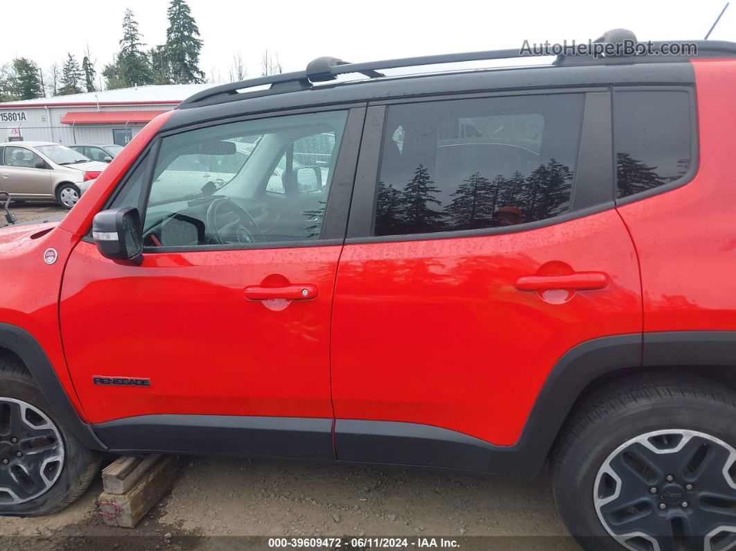 2017 Jeep Renegade Trailhawk 4x4 Red vin: ZACCJBCB3HPE61833