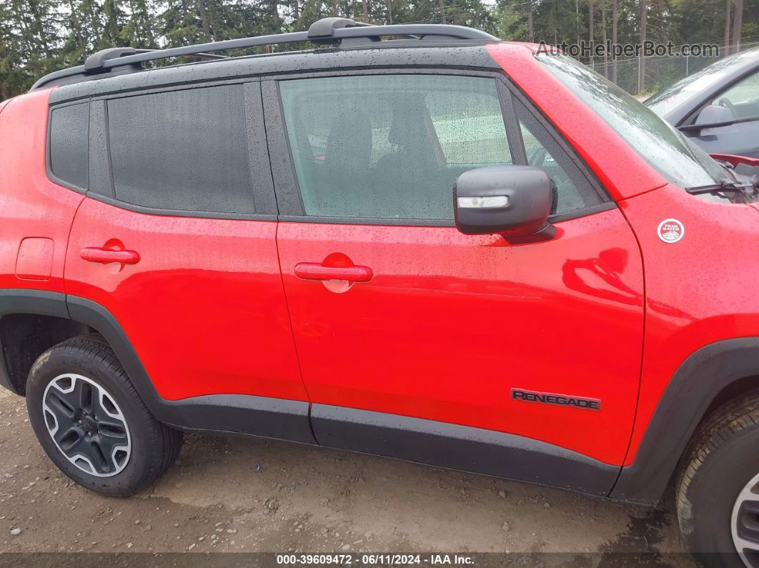 2017 Jeep Renegade Trailhawk 4x4 Red vin: ZACCJBCB3HPE61833