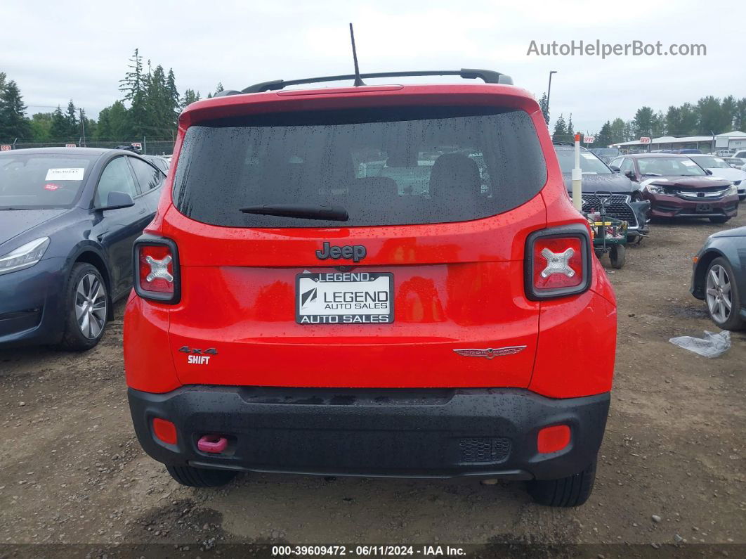 2017 Jeep Renegade Trailhawk 4x4 Red vin: ZACCJBCB3HPE61833