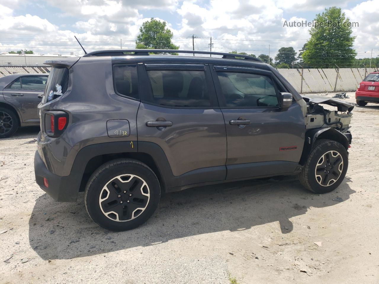 2017 Jeep Renegade Trailhawk Gray vin: ZACCJBCB3HPF26969