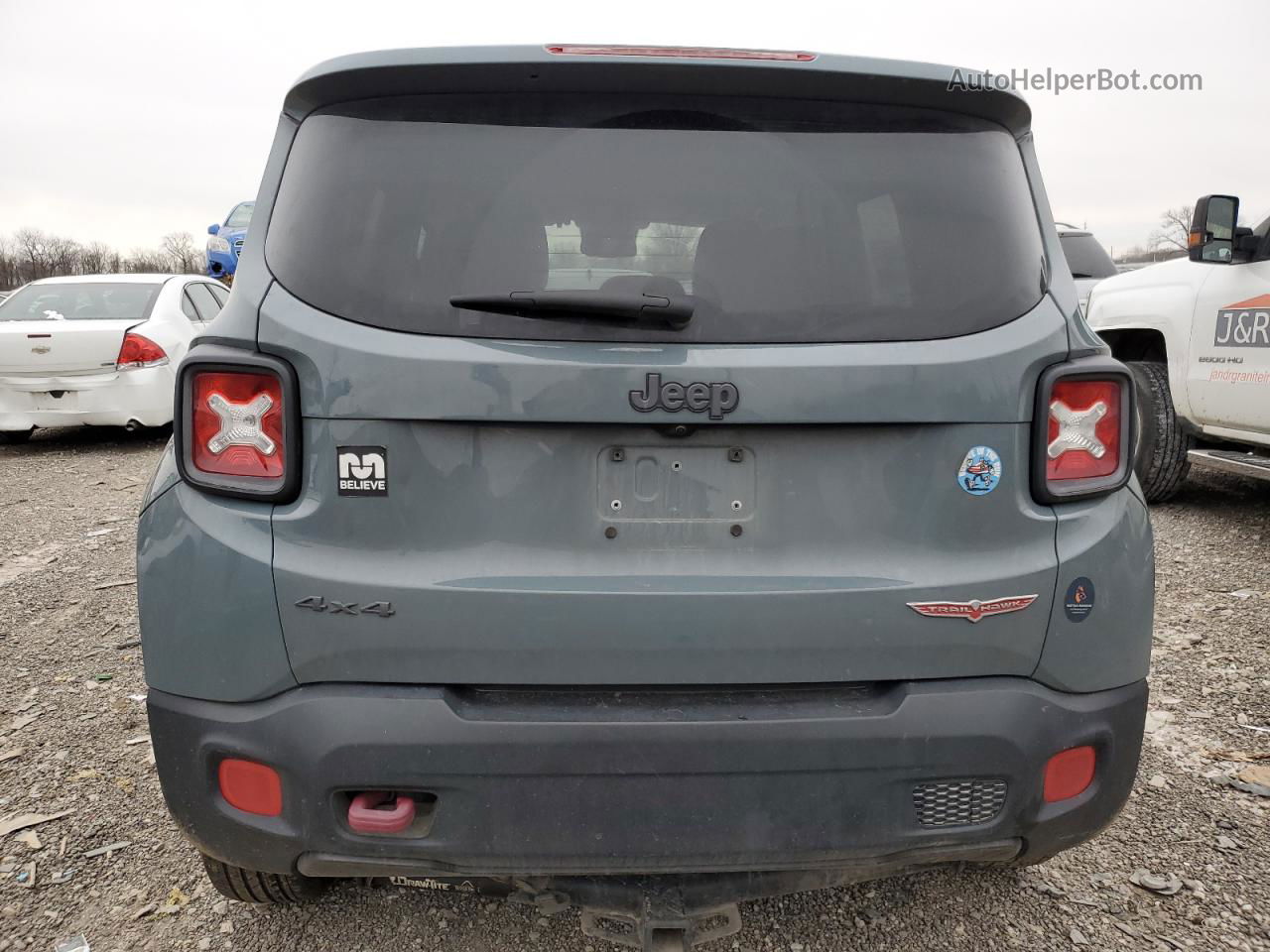 2017 Jeep Renegade Trailhawk Gray vin: ZACCJBCB3HPF66467