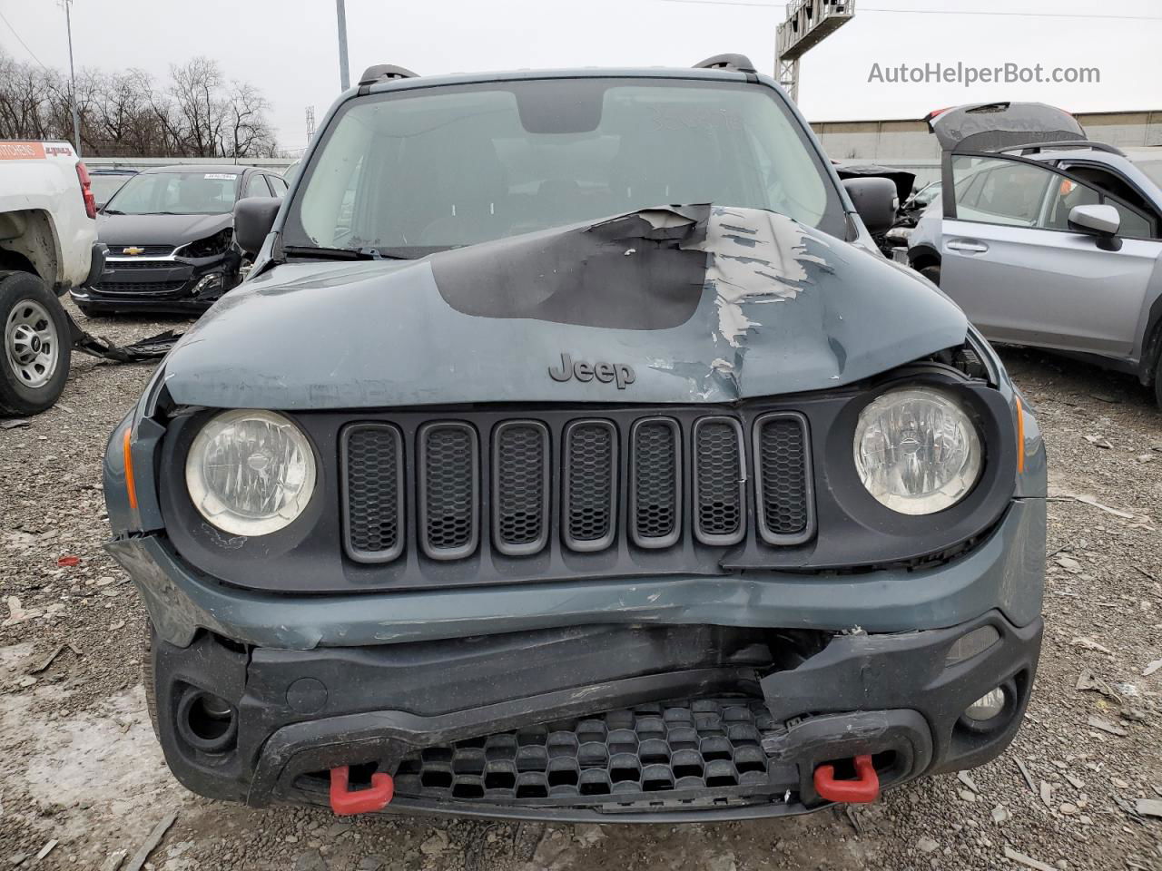 2017 Jeep Renegade Trailhawk Gray vin: ZACCJBCB3HPF66467