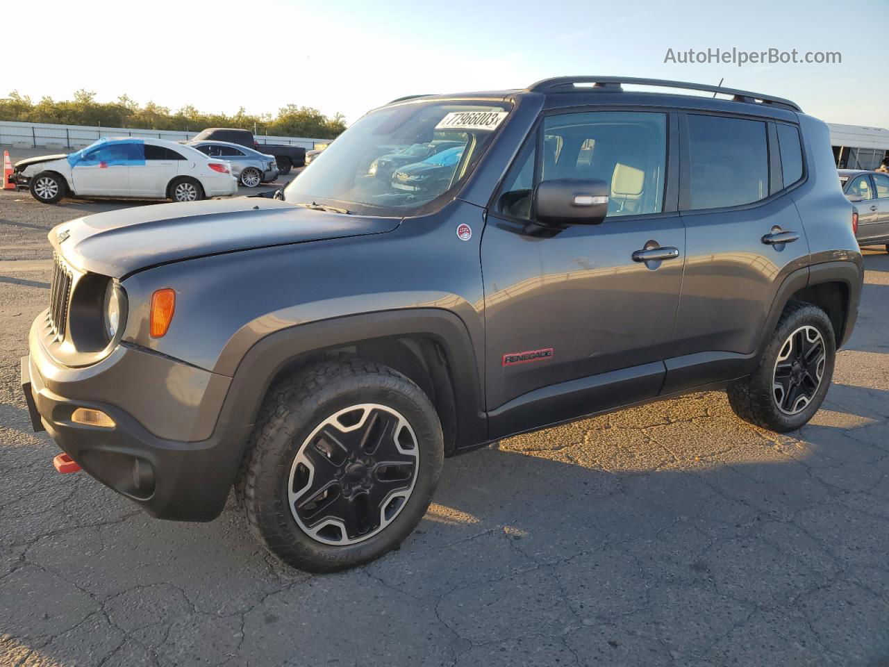 2017 Jeep Renegade Trailhawk Gray vin: ZACCJBCB3HPG12072