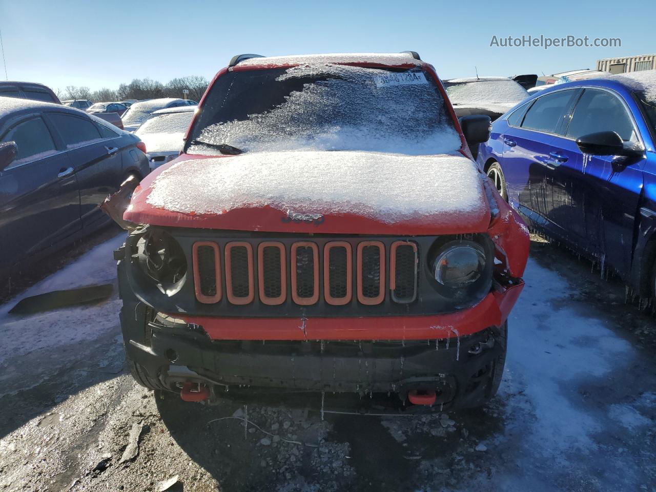 2018 Jeep Renegade Trailhawk Красный vin: ZACCJBCB3JPH20228