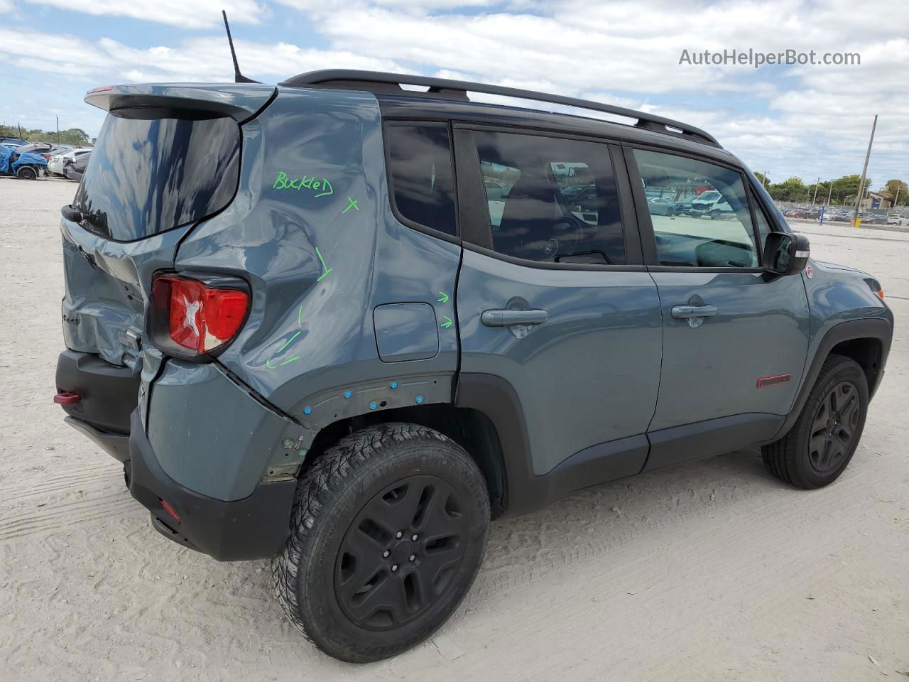 2018 Jeep Renegade Trailhawk Gray vin: ZACCJBCB3JPH86701