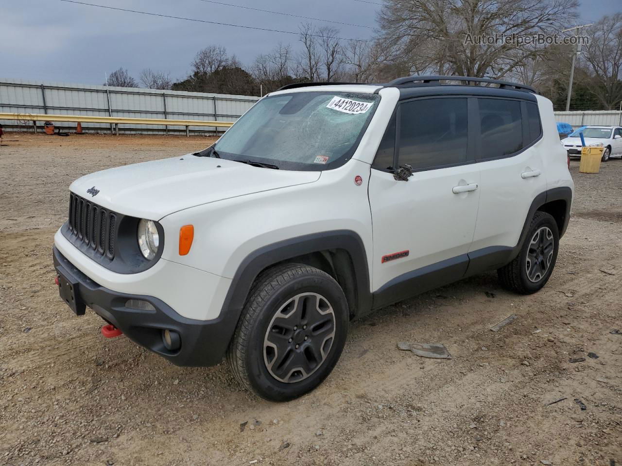 2017 Jeep Renegade Trailhawk White vin: ZACCJBCB4HPE57581