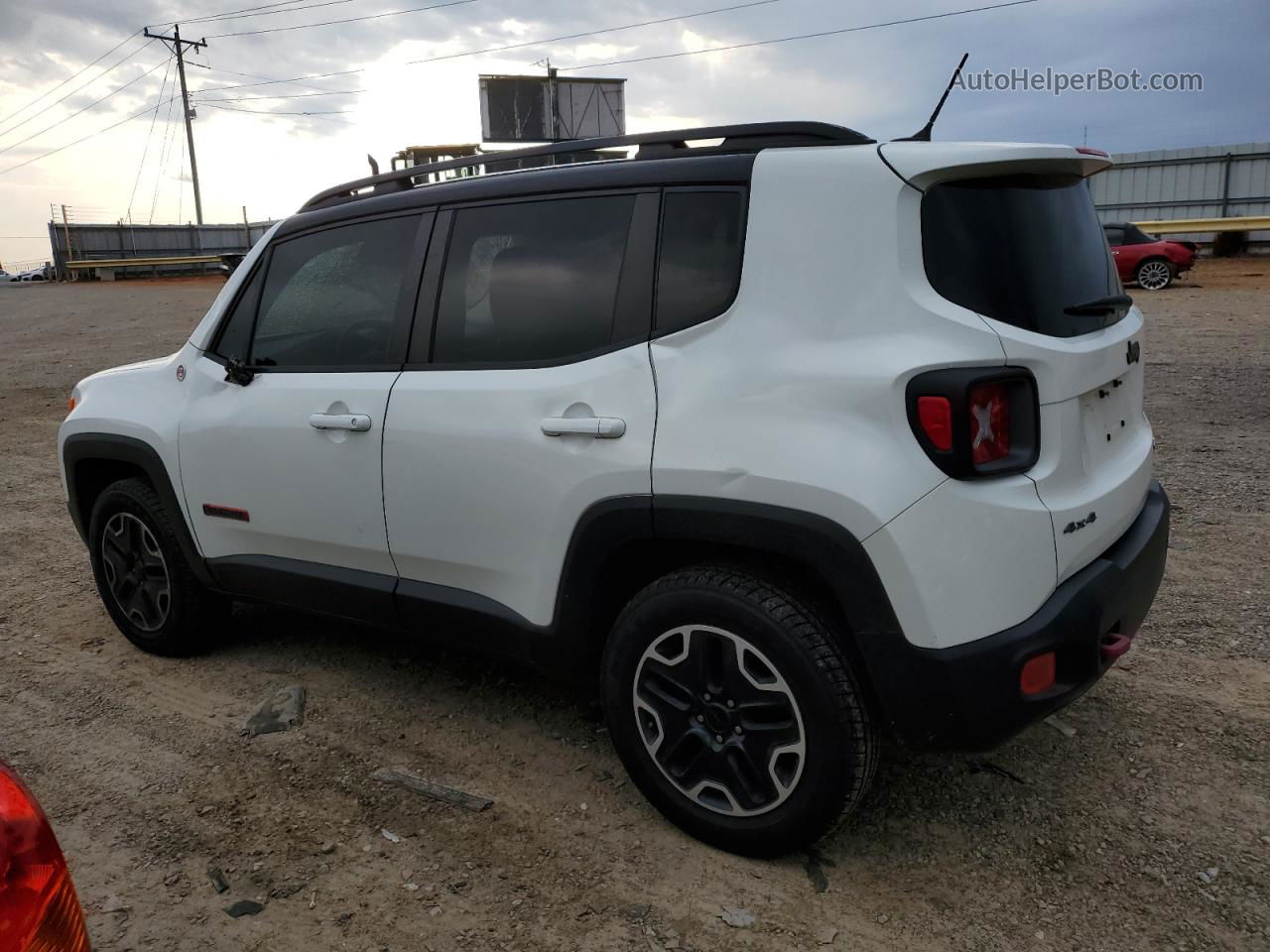 2017 Jeep Renegade Trailhawk White vin: ZACCJBCB4HPE57581