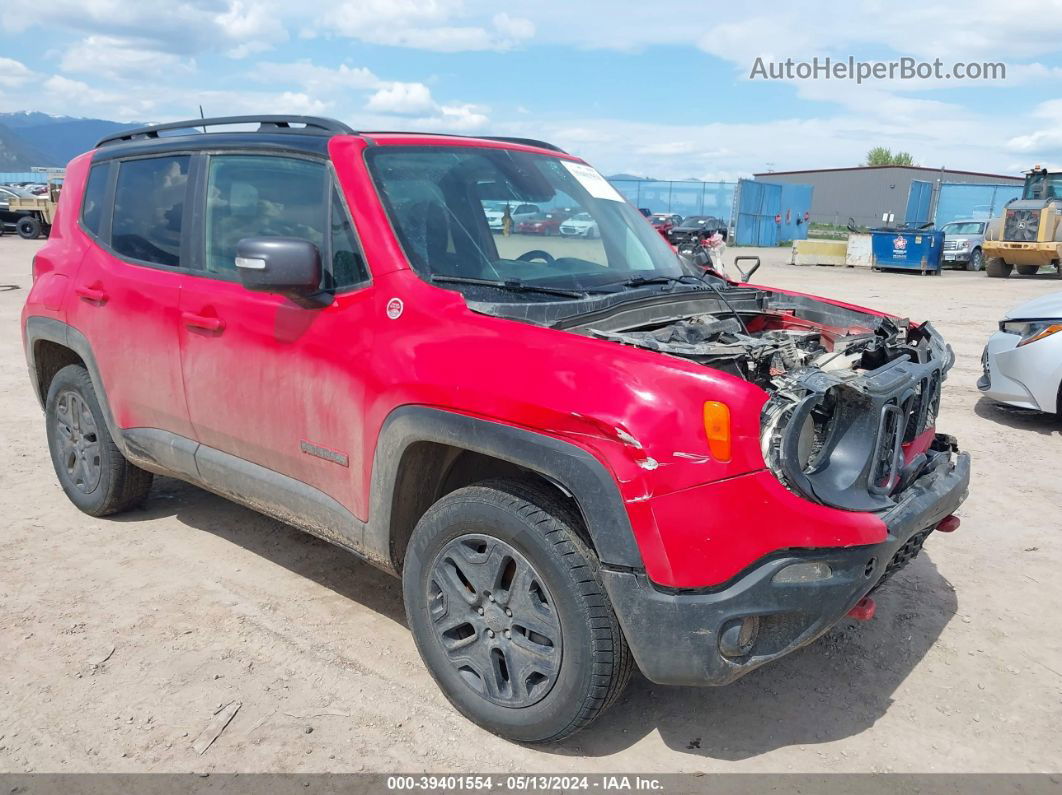 2018 Jeep Renegade Trailhawk 4x4 Red vin: ZACCJBCB4JPG72030