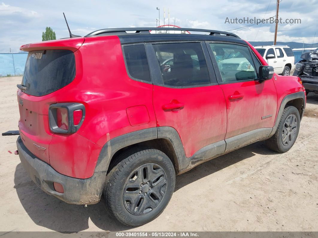 2018 Jeep Renegade Trailhawk 4x4 Red vin: ZACCJBCB4JPG72030