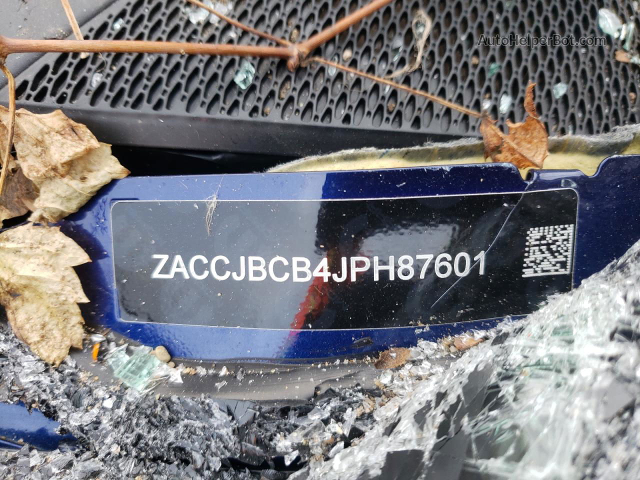2018 Jeep Renegade Trailhawk Blue vin: ZACCJBCB4JPH87601