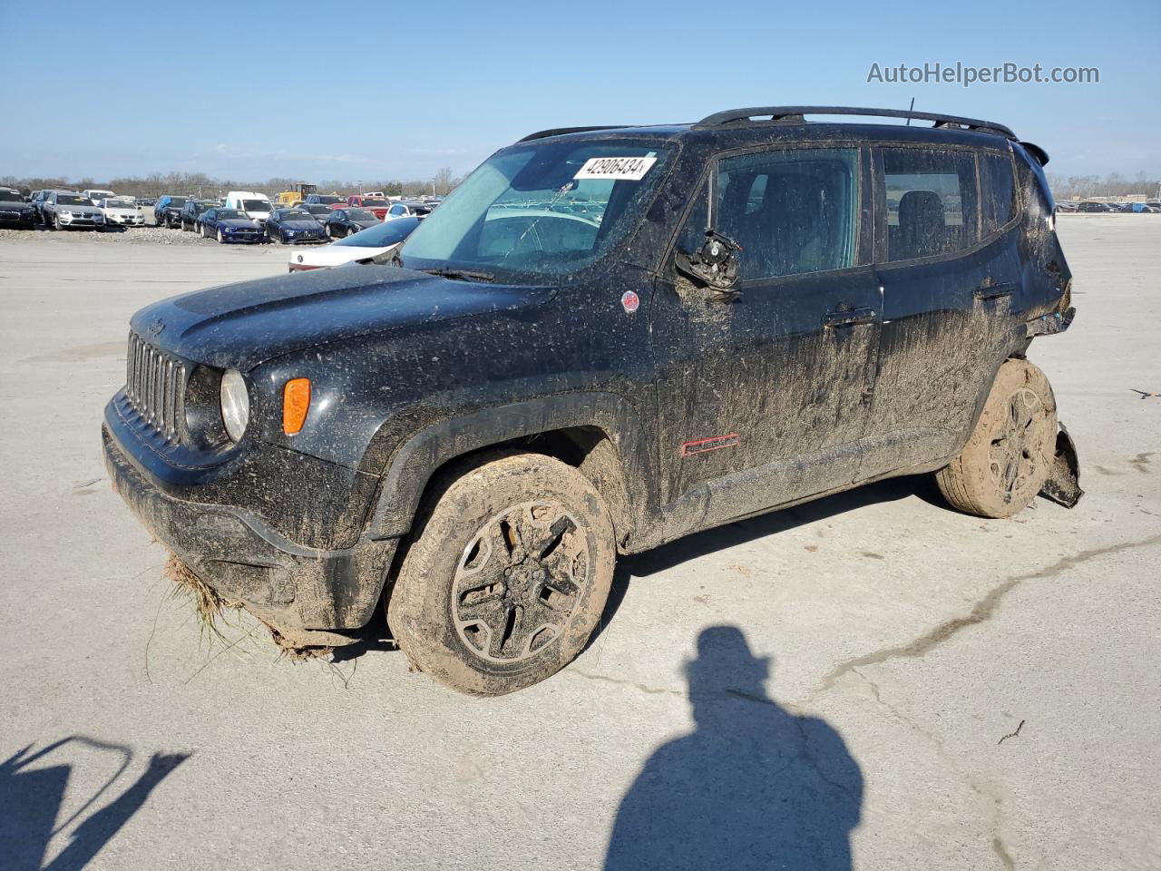 2017 Jeep Renegade Trailhawk Черный vin: ZACCJBCB5HPF26715