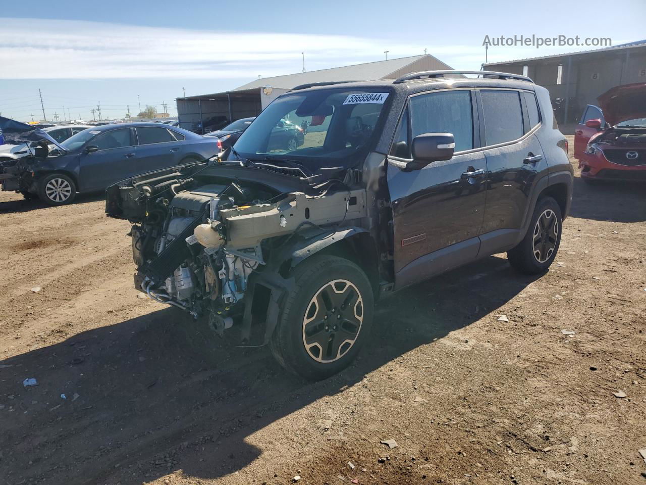 2017 Jeep Renegade Trailhawk Black vin: ZACCJBCB5HPF63425