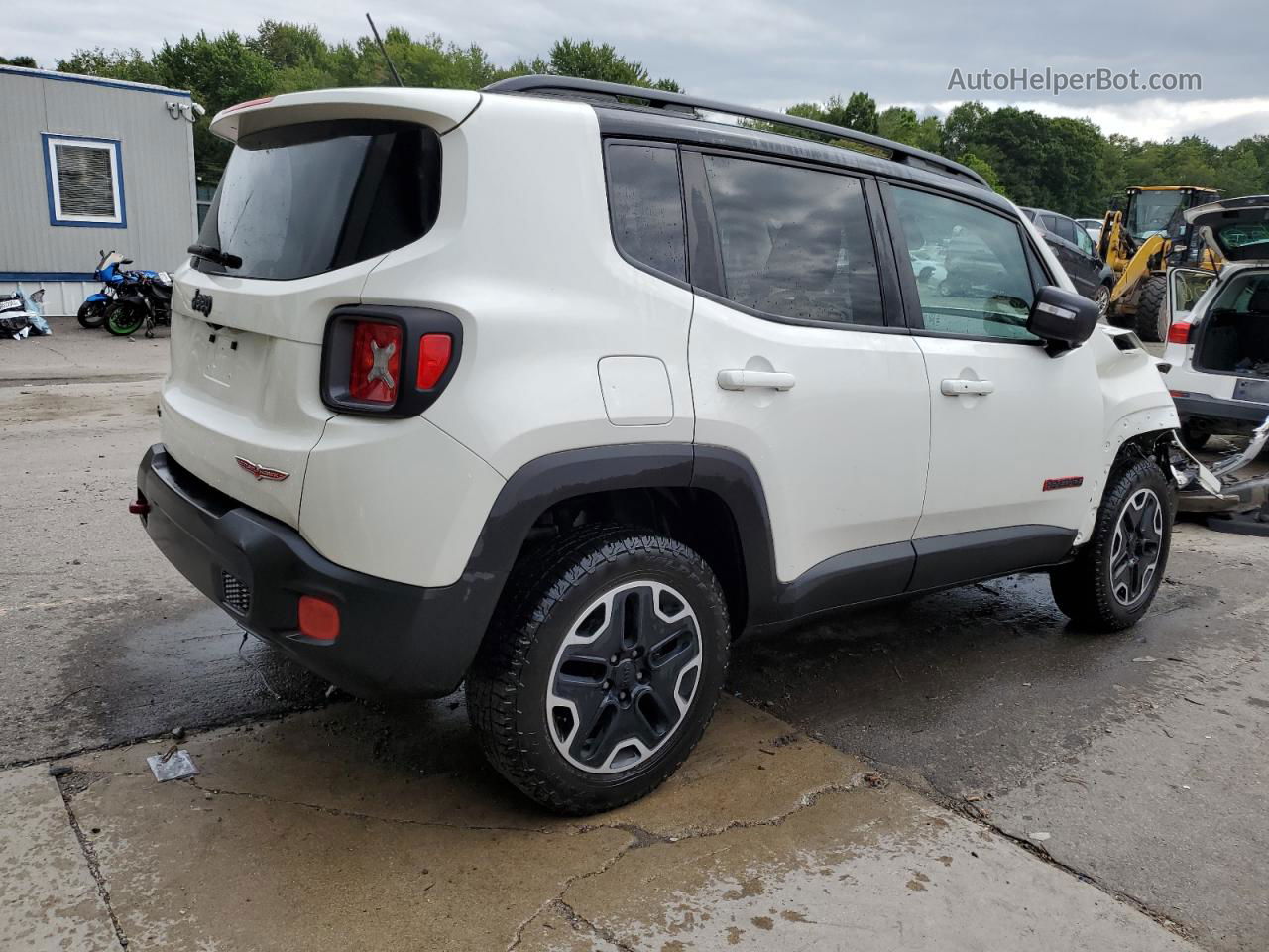 2017 Jeep Renegade Trailhawk White vin: ZACCJBCB5HPG58325