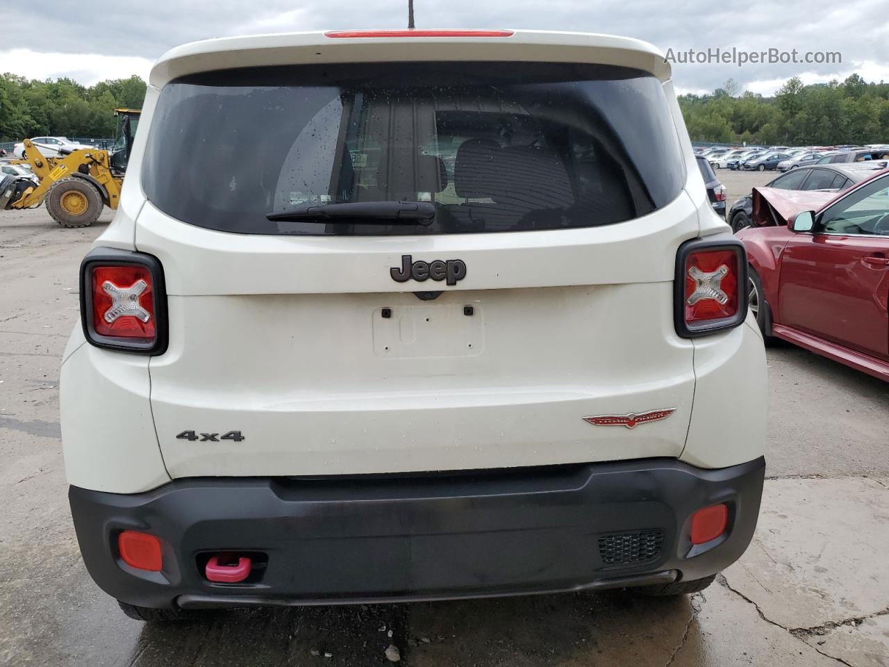 2017 Jeep Renegade Trailhawk White vin: ZACCJBCB5HPG58325