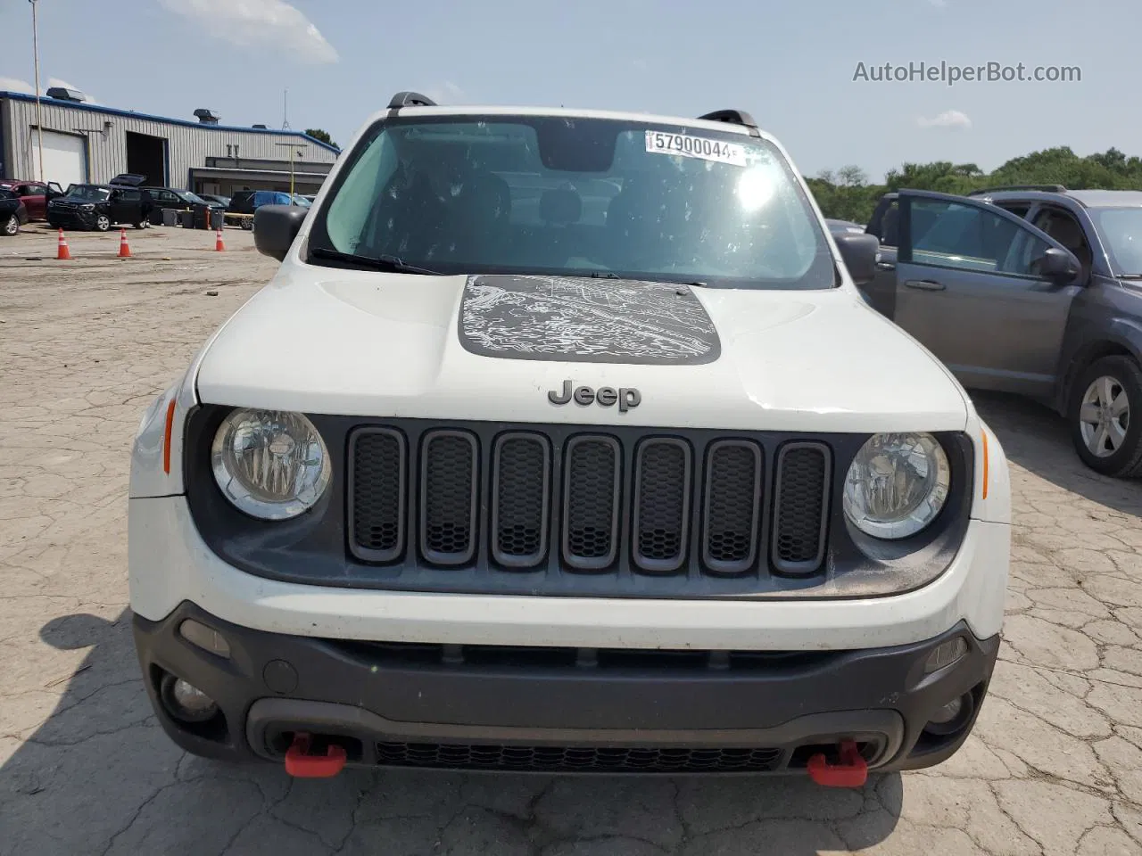 2017 Jeep Renegade Trailhawk White vin: ZACCJBCB6HPE77945