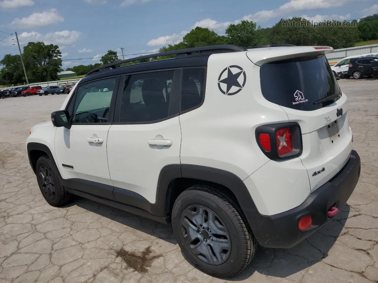 2017 Jeep Renegade Trailhawk White vin: ZACCJBCB6HPE77945