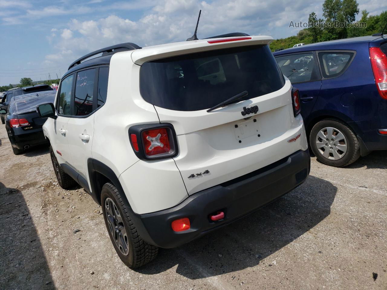 2017 Jeep Renegade Trailhawk White vin: ZACCJBCB6HPE95006