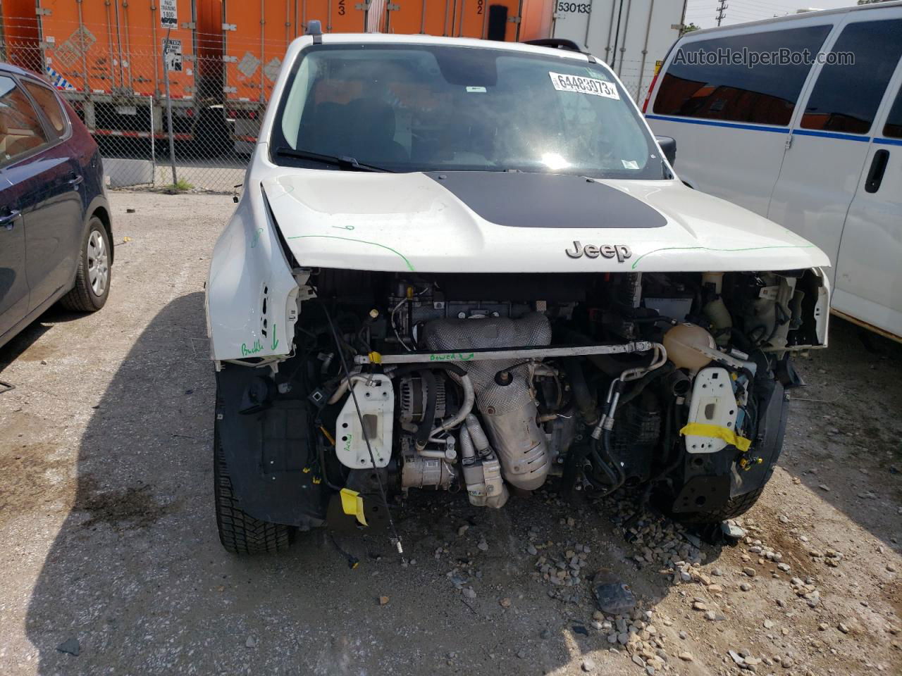 2017 Jeep Renegade Trailhawk White vin: ZACCJBCB6HPE95006