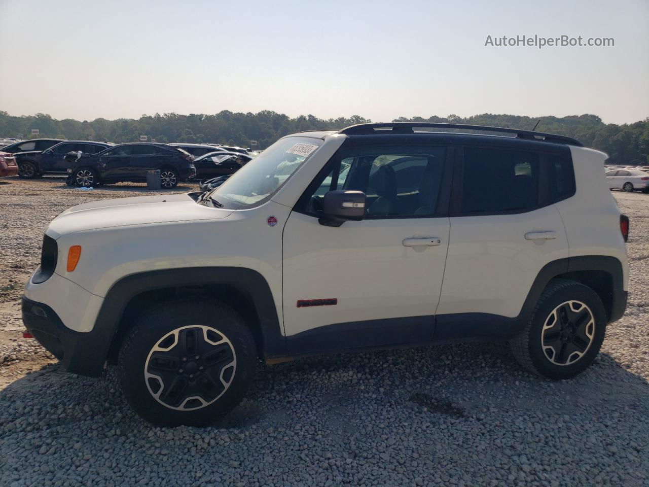 2017 Jeep Renegade Trailhawk White vin: ZACCJBCB6HPF80976