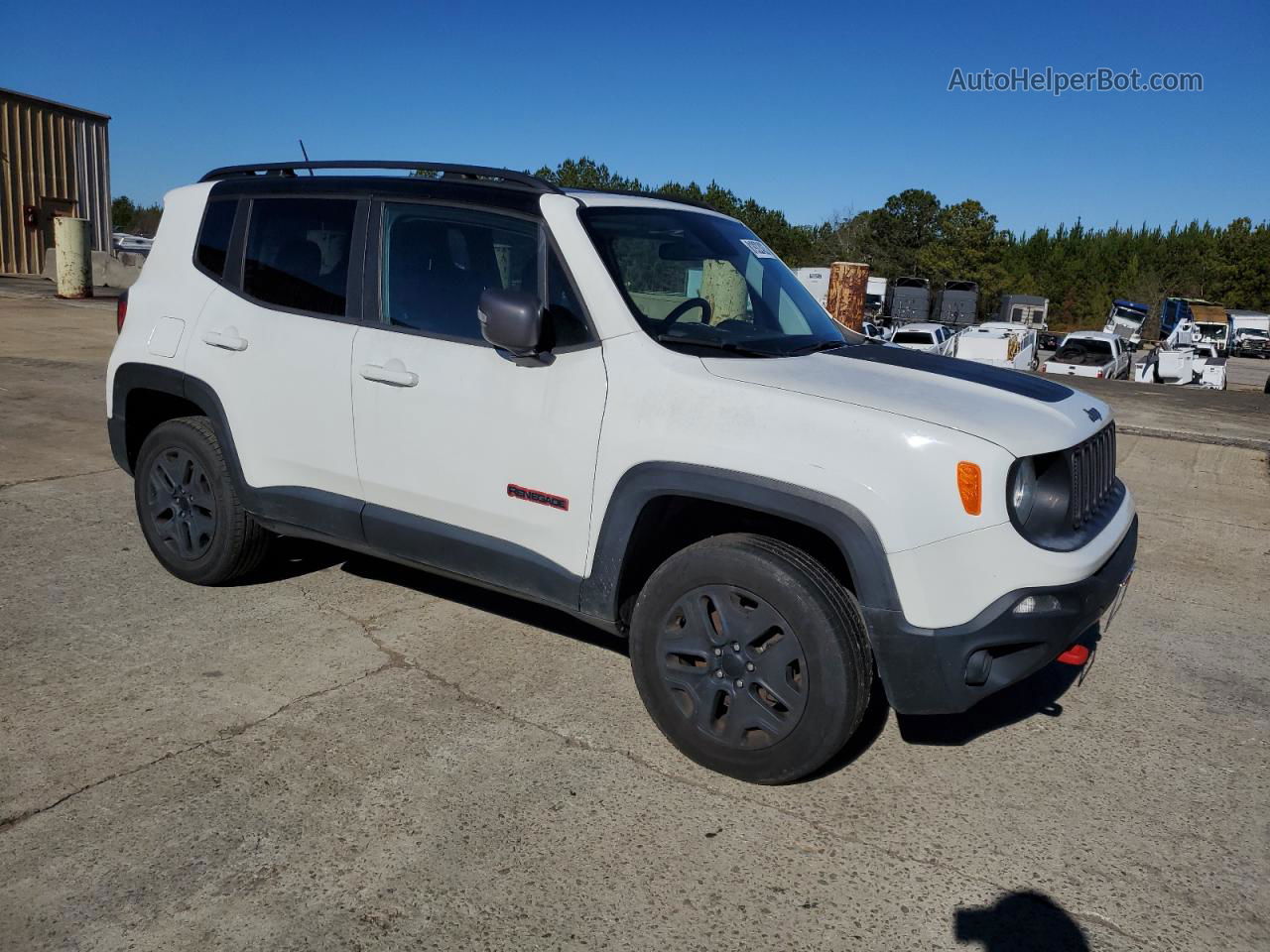 2018 Jeep Renegade Trailhawk Белый vin: ZACCJBCB6JPG71767