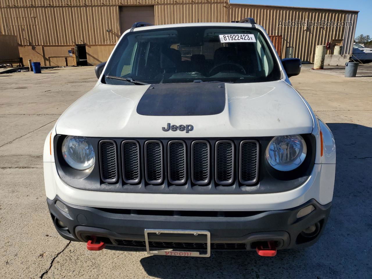 2018 Jeep Renegade Trailhawk Белый vin: ZACCJBCB6JPG71767