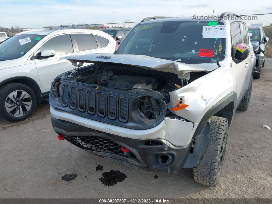 2018 Jeep Renegade Trailhawk 4x4 Silver vin: ZACCJBCB6JPG74457