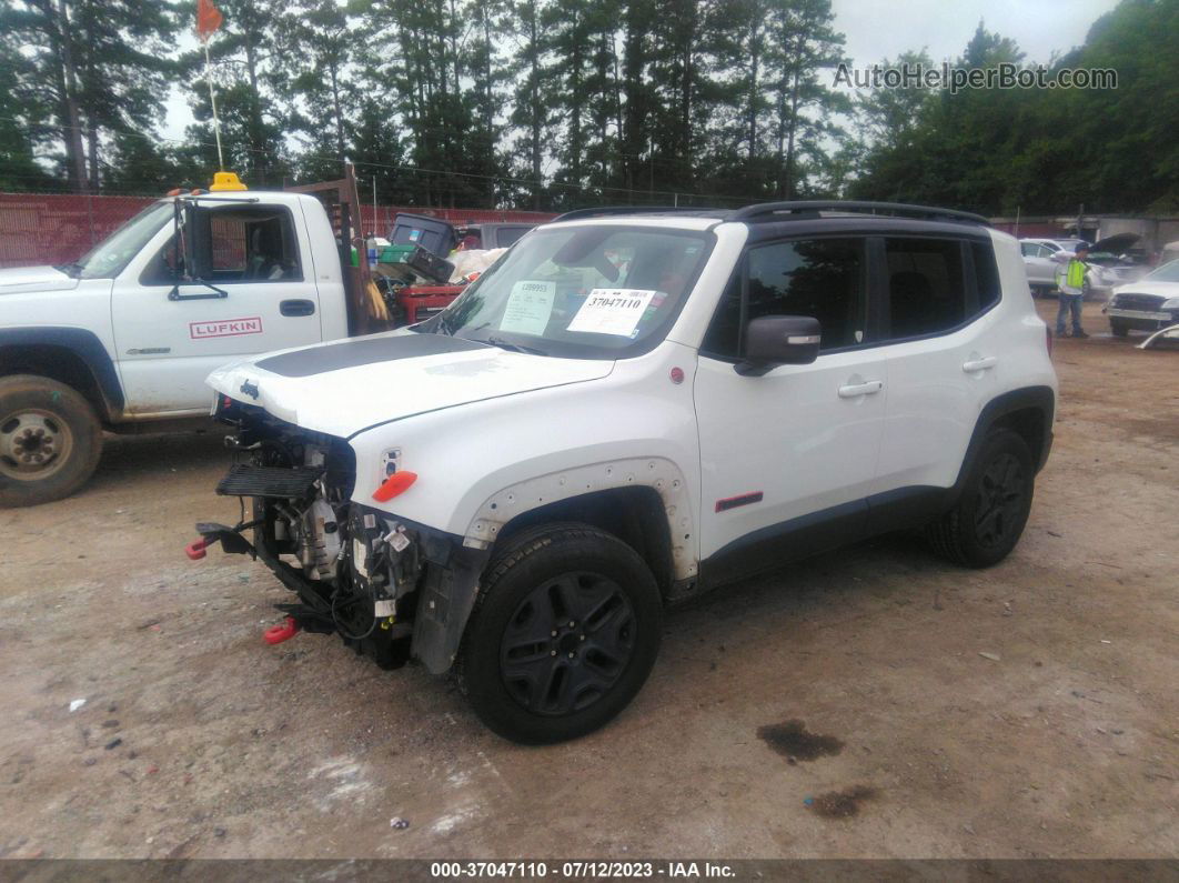 2018 Jeep Renegade Trailhawk White vin: ZACCJBCB6JPG76967