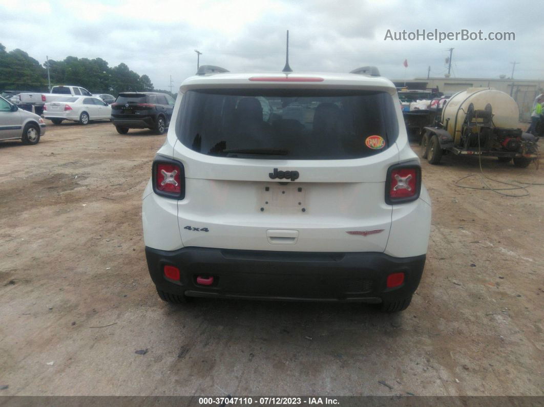 2018 Jeep Renegade Trailhawk White vin: ZACCJBCB6JPG76967