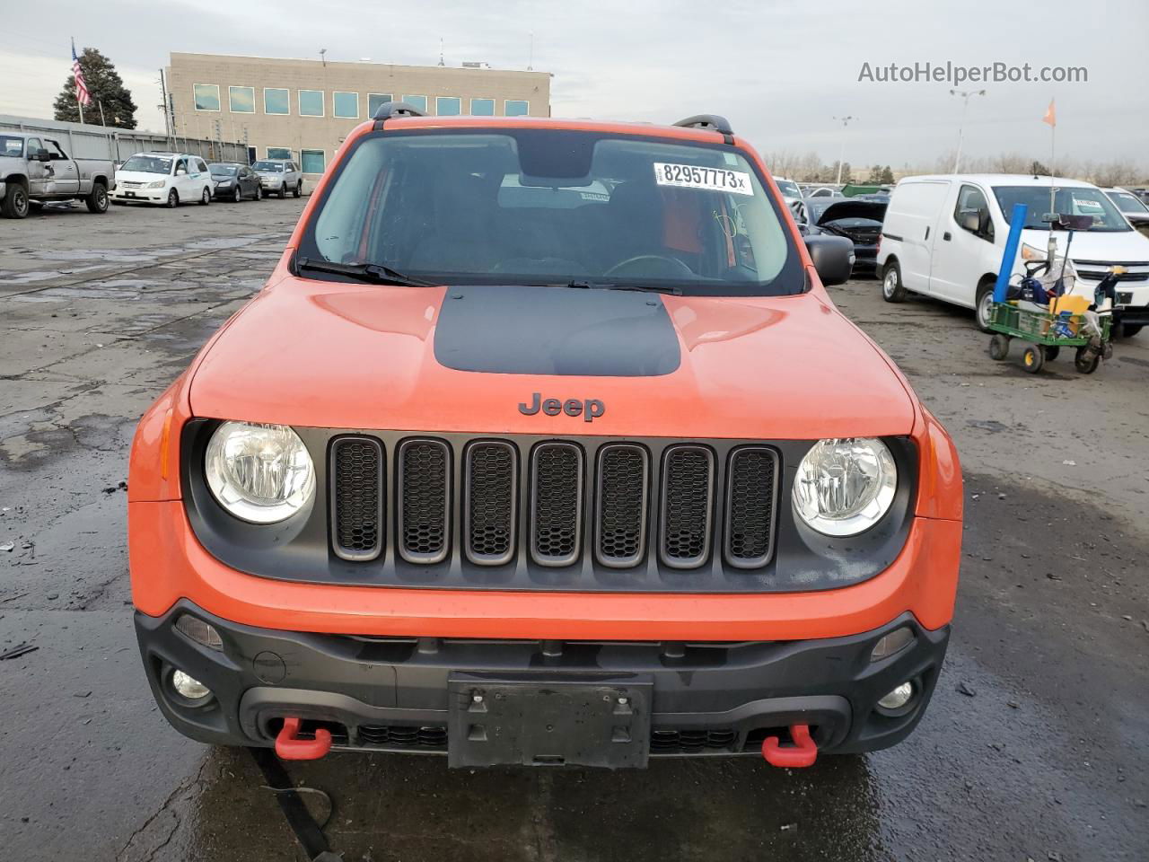 2017 Jeep Renegade Trailhawk Orange vin: ZACCJBCB7HPE87514