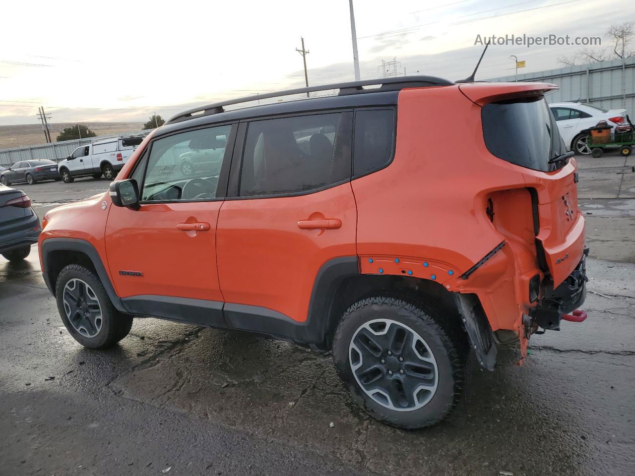 2017 Jeep Renegade Trailhawk Orange vin: ZACCJBCB7HPE87514