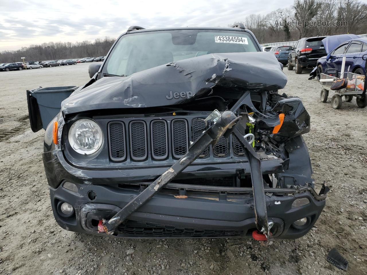 2017 Jeep Renegade Trailhawk Черный vin: ZACCJBCB7HPF26831