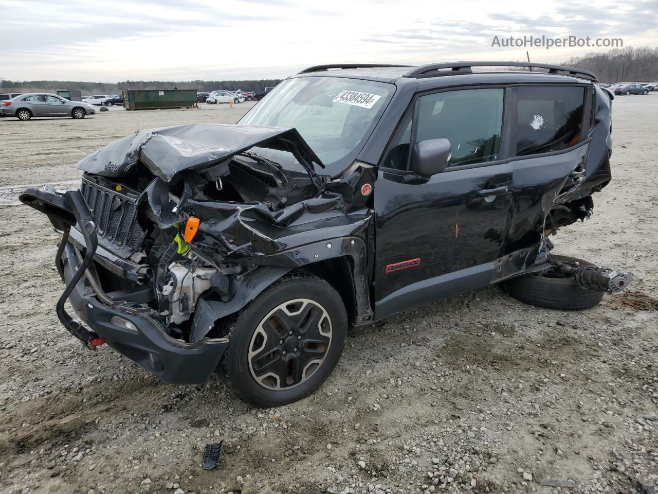 2017 Jeep Renegade Trailhawk Black vin: ZACCJBCB7HPF26831